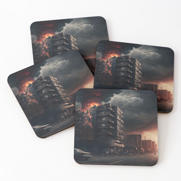Item preview, apocalyptic scene designed and sold by DreamscapesAI.