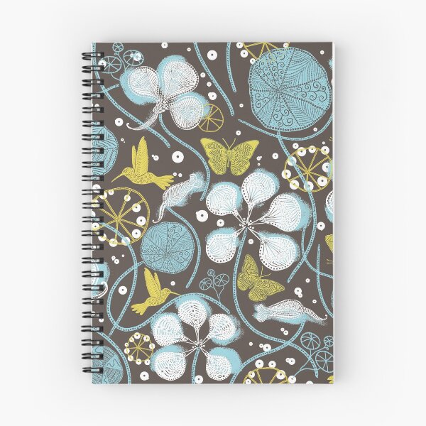 Artikelvorschau, Afrikanischer Kapuzinerkresse-Garten (Pantone-kaltes Braun) N6 entworfen und verkauft von HelenPDesigns.