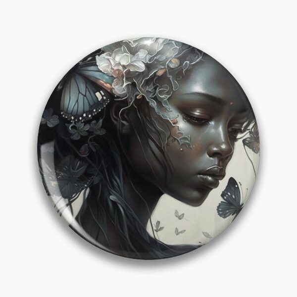 Item preview, Beautifull young woman with flowers and butterflies designed and sold by XCentric00.