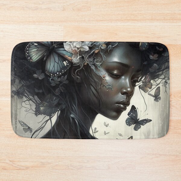 Item preview, Beautifull young woman with flowers and butterflies designed and sold by XCentric00.