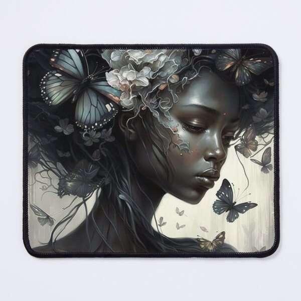 Item preview, Beautifull young woman with flowers and butterflies designed and sold by XCentric00.