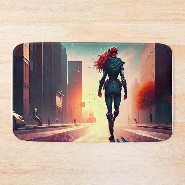 Item preview, Uniformed woman in empty city designed and sold by ansaharju.