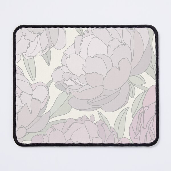 Item preview, The pale pink peonies in a lovely pattern on a yellowtoned background designed and sold by marina63.