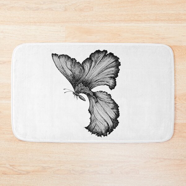 Item preview, Betta Fish Butterfly Ink Drawing designed and sold by Jaraart.