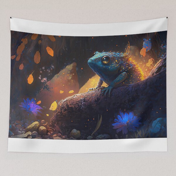 Item preview, Autumn Lizard in Tree Thicket designed and sold by FireScreen.