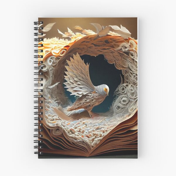 Artikelvorschau, Book Bird at Center Spiral entworfen und verkauft von FireScreen.