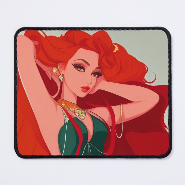 Item preview, Beautiful woman with red hair designed and sold by Kunika Singh.
