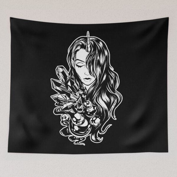 Item preview, Dark Unicorn Girl designed and sold by Peregrine  Jazmin.