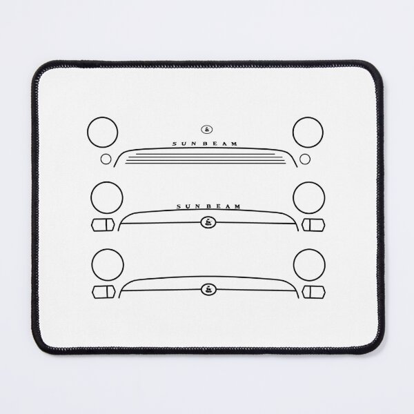Item preview, Sunbeam Alpine Series I-V classic British car evolution black outlines designed and sold by soitwouldseem.