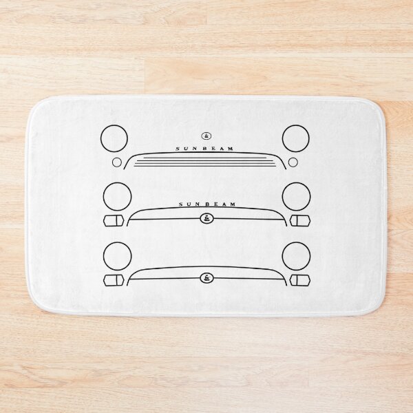 Item preview, Sunbeam Alpine Series I-V classic British car evolution black outlines designed and sold by soitwouldseem.