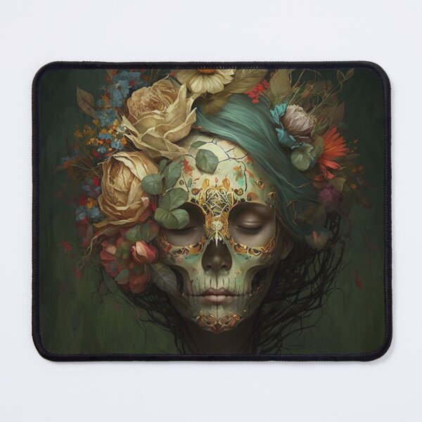 Item preview, Romantic woman skull portrait designed and sold by XCentric00.