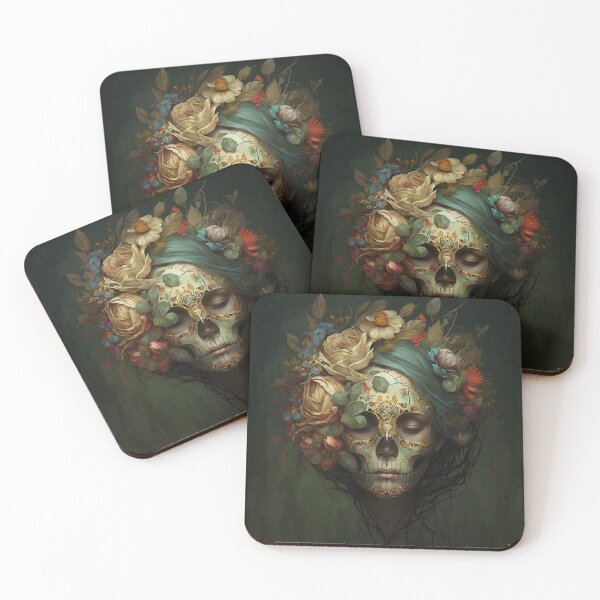 Item preview, Romantic woman skull portrait designed and sold by XCentric00.