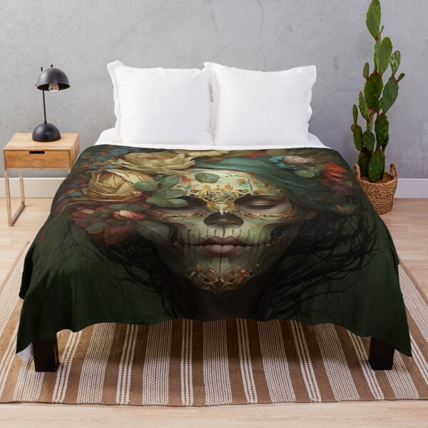 Item preview, Romantic woman skull portrait designed and sold by XCentric00.