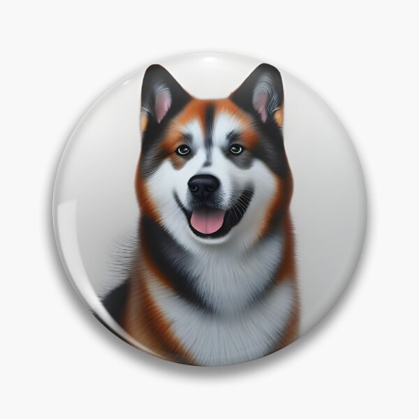 Item preview, Akita dog, charcoal drawing Ai Generated Art  designed and sold by ACC .