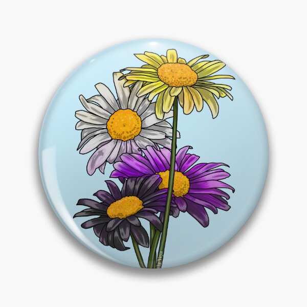 Item preview, Daisies Enby designed and sold by Art by Veya.
