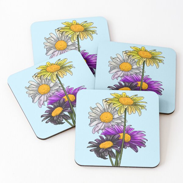 Item preview, Daisies Enby designed and sold by Art by Veya.