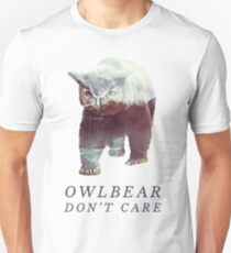Camiseta ajustada Owlbear no importa