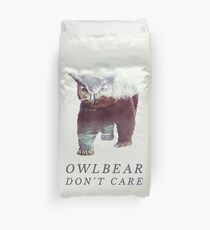 Owlbear Don't Care Duvet Cover