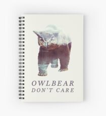 Owlbear Don't Care Spiral Notebook