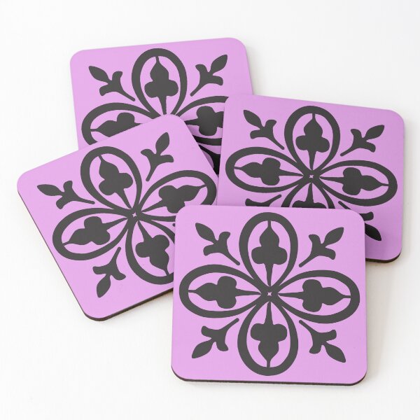 Item preview, Antique Clover, inspired by Art Nouveau era border designed and sold by NurturingSpirit.