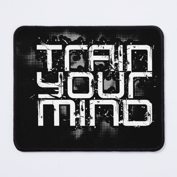 Item preview, Train Your Mind Funny Retro Shirt designed and sold by andrewshih.