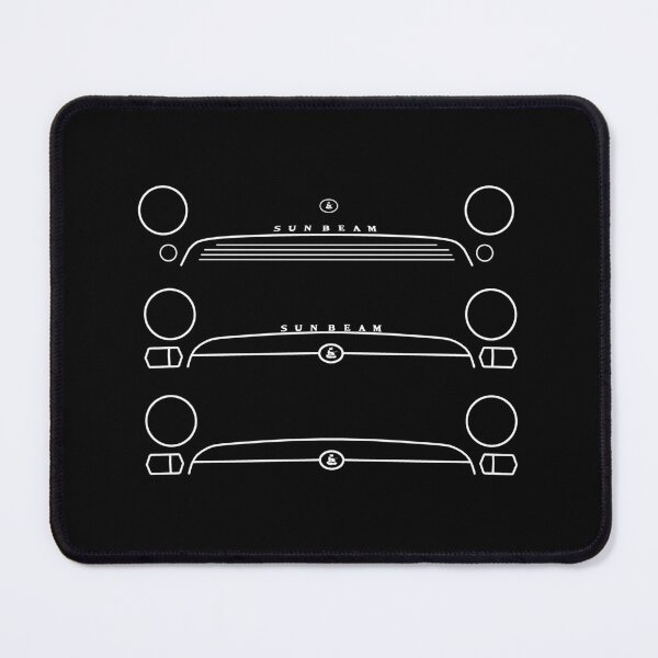 Item preview, Sunbeam Alpine Series I-V classic British car evolution white outlines designed and sold by soitwouldseem.