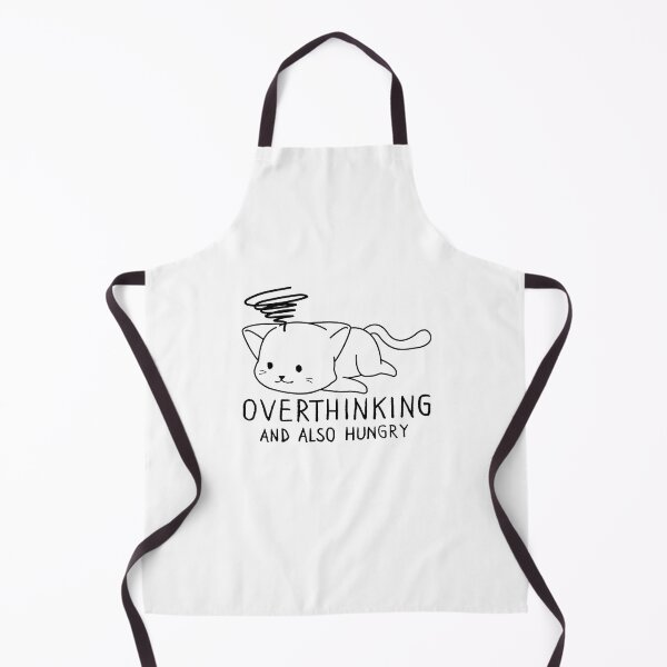 Item preview, funny cat, Overthinking And Also Hungry designed and sold by Halabe art.