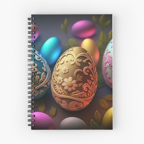 Item preview, Easter eggs with flowers pattern design, vintage colors and luminous light 1 designed and sold by jetaiart.