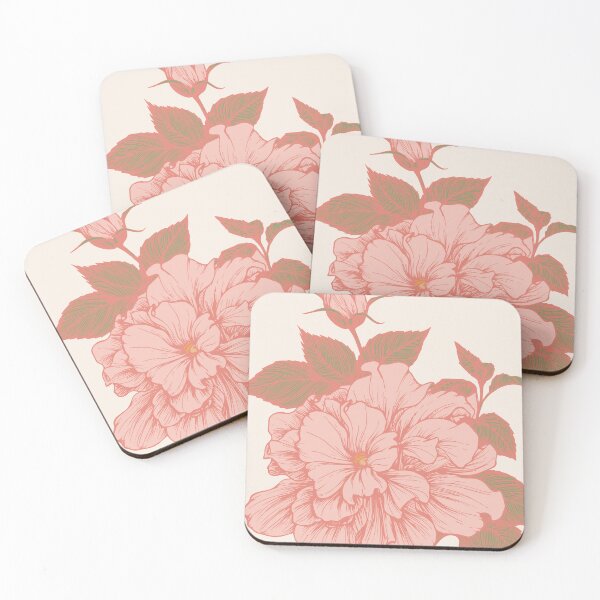Item preview, vintage botanical garden-pink blooming flower designed and sold by UnaWu533.