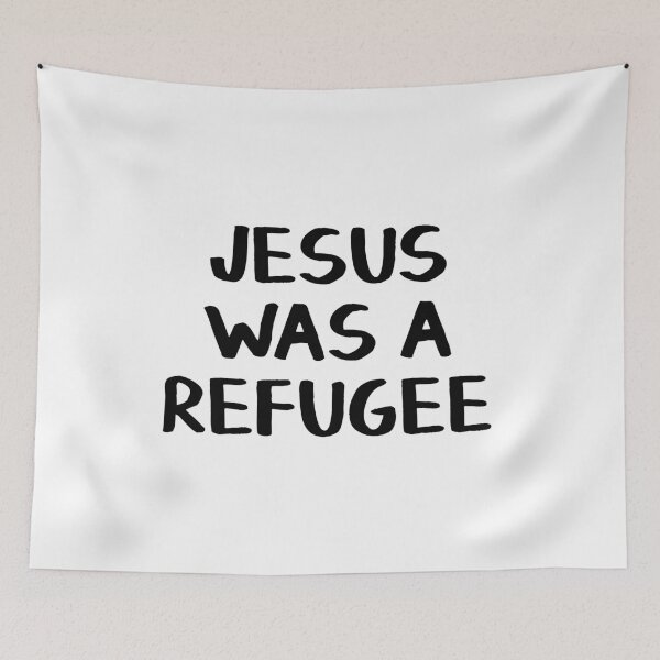 Item preview, Jesus was a refugee designed and sold by allthetees.