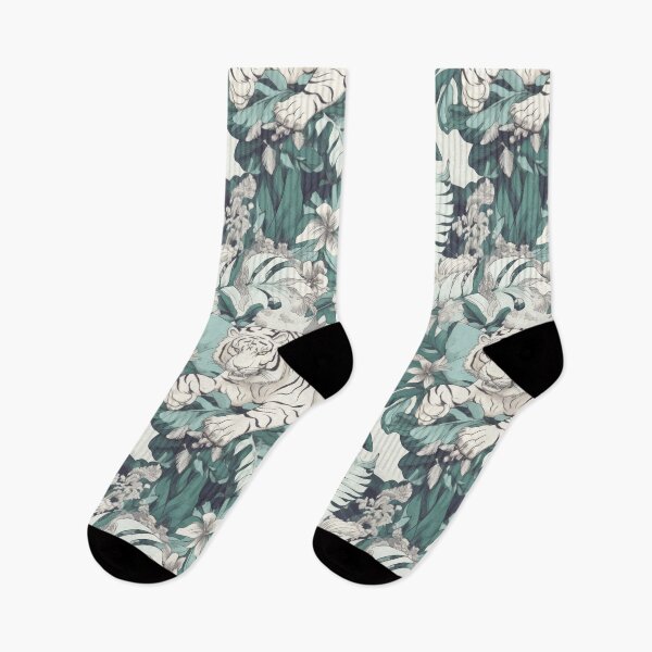 Item preview, White Tiger in Tropical Paradise designed and sold by voidcrow.