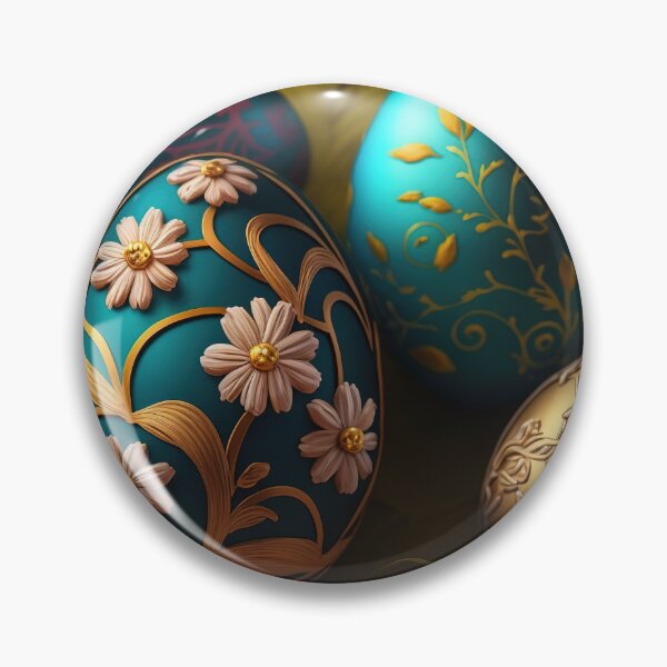 Artikelvorschau, Easter eggs with flowers pattern design, vintage colors and luminous light 3 entworfen und verkauft von jetaiart.