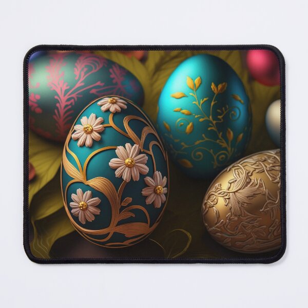 Artikelvorschau, Easter eggs with flowers pattern design, vintage colors and luminous light 3 entworfen und verkauft von jetaiart.
