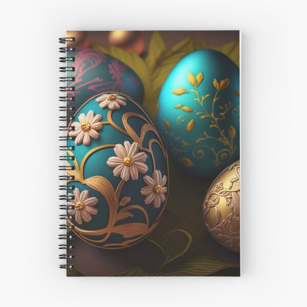 Item preview, Easter eggs with flowers pattern design, vintage colors and luminous light 3 designed and sold by jetaiart.