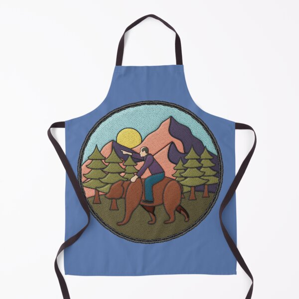 Item preview, Midlife Marv Bear Riding Merit Badge designed and sold by jephwho.