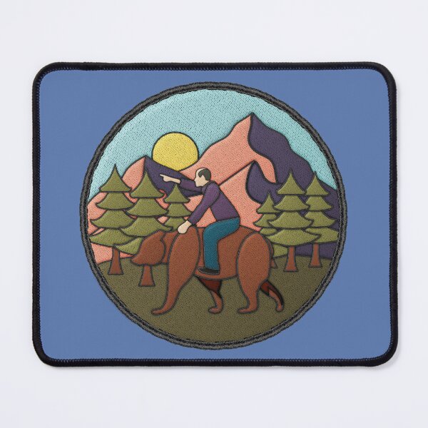 Item preview, Midlife Marv Bear Riding Merit Badge designed and sold by jephwho.