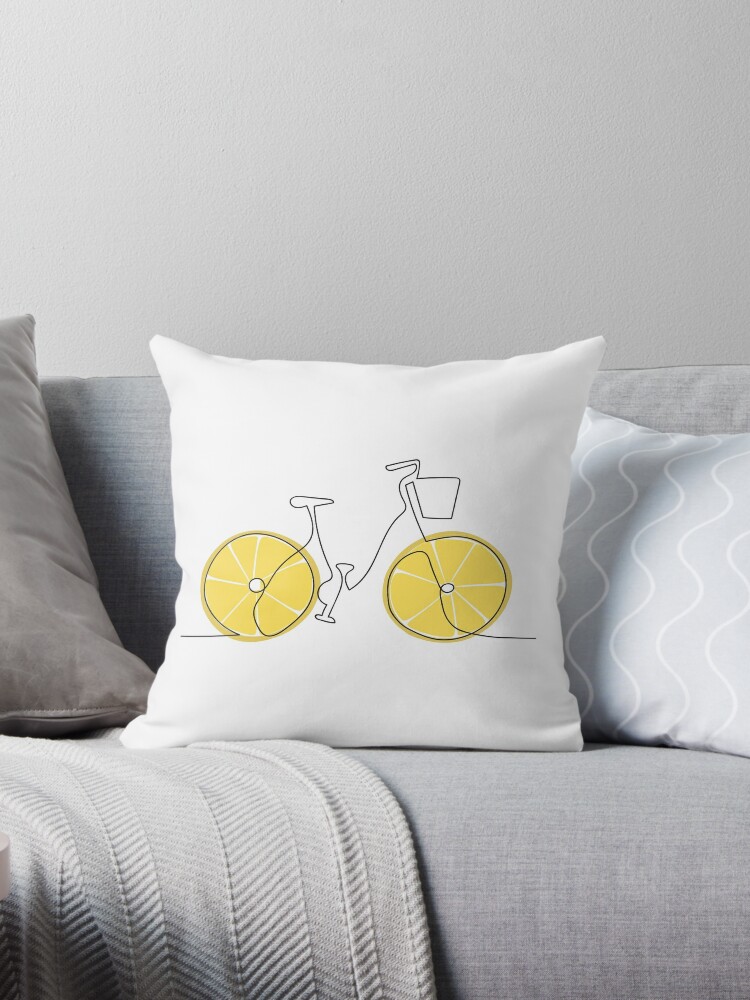 Bicycle throw hot sale pillow