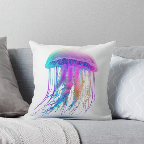 Item preview, Neon jellyfish on the white background  designed and sold by mybestpicture.