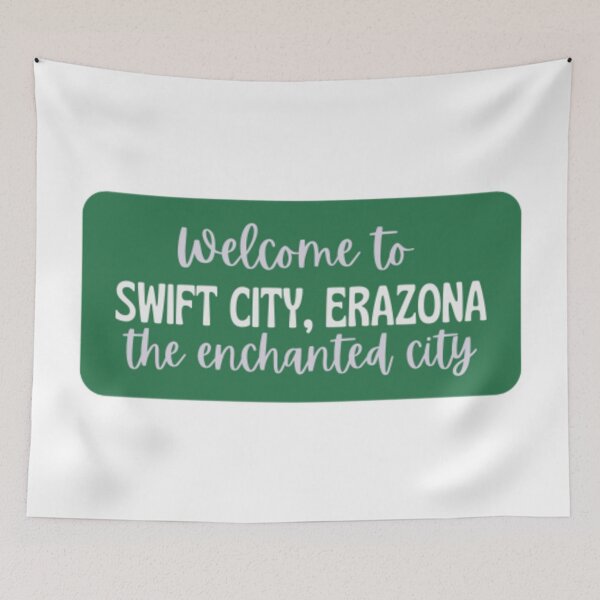 Item preview, welcome to Swift City, Erazona: the enchanted city (simplified) - Taylor Swift designed and sold by stainedauroras.