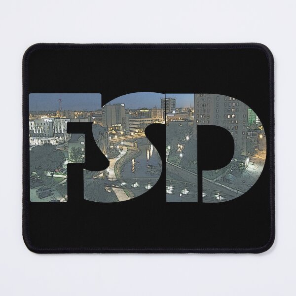 Item preview, Sioux Falls, South Dakota FSD Night Cityscape designed and sold by CrabbyLobster.