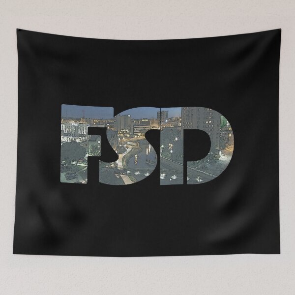 Item preview, Sioux Falls, South Dakota FSD Night Cityscape designed and sold by CrabbyLobster.