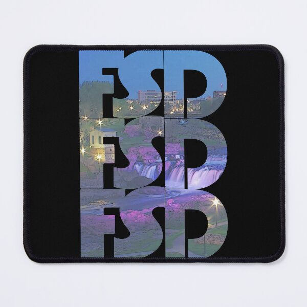 Item preview, Sioux Falls, South Dakota FSD Night Cityscape Repeating Pattern designed and sold by CrabbyLobster.