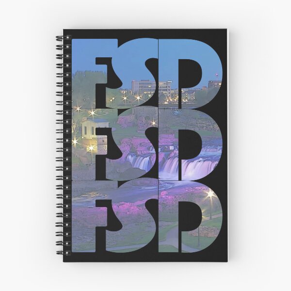 Item preview, Sioux Falls, South Dakota FSD Night Cityscape Repeating Pattern designed and sold by CrabbyLobster.