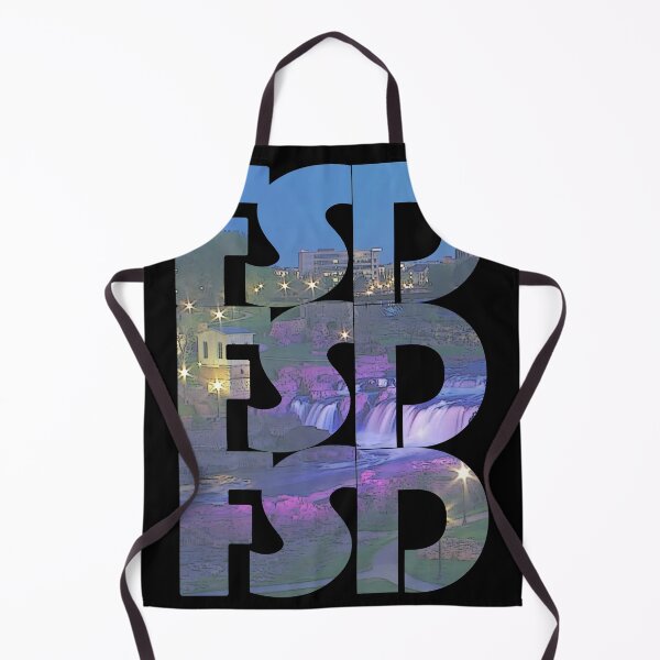 Item preview, Sioux Falls, South Dakota FSD Night Cityscape Repeating Pattern designed and sold by CrabbyLobster.