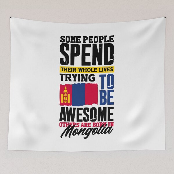 Item preview, Mongolian Mongolia Mongolian Flag Quote designed and sold by ShopTheStyle.