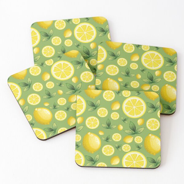 Aperçu de l'œuvre Motif de surface sans couture citron et citron vert créée et vendue par PBJArt.