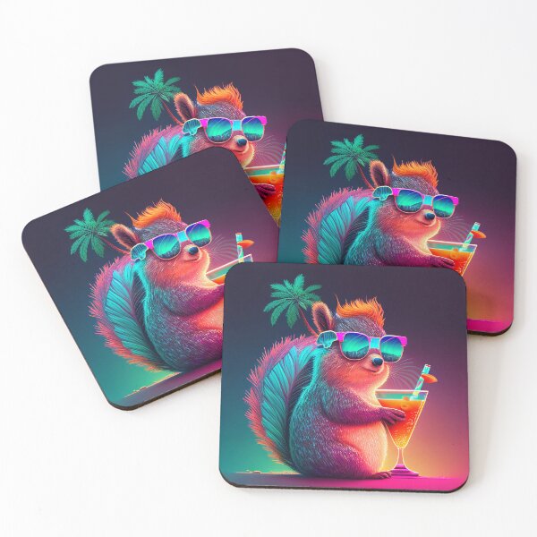 Item preview, Fancy squirrel in sunglasses with the cocktail  designed and sold by mybestpicture.