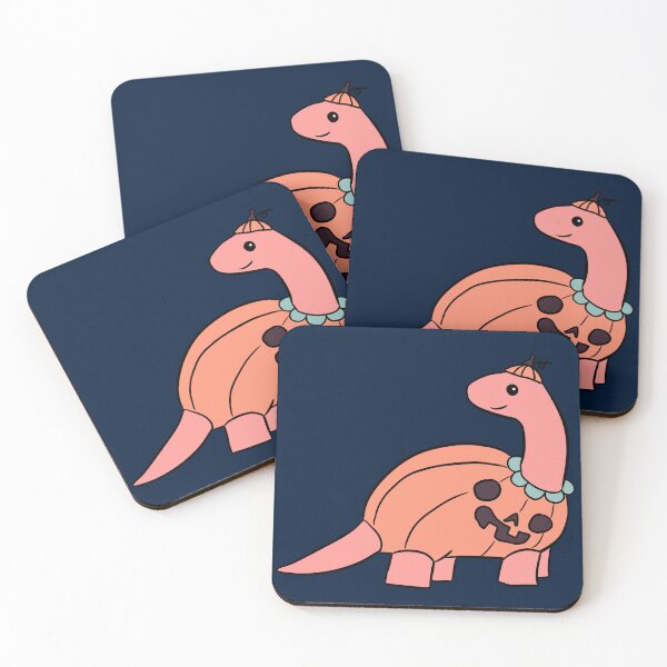 Item preview, Cute halloween Brontosaurus dino cartoon illustration  designed and sold by Yarafantasyart.
