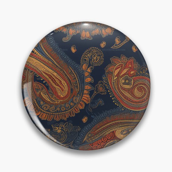 Item preview, Blue Paisley Brocade Print designed and sold by Rasendyll.