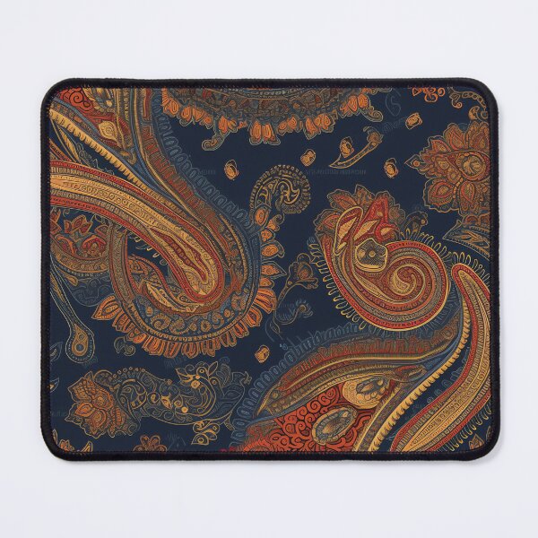 Item preview, Blue Paisley Brocade Print designed and sold by Rasendyll.